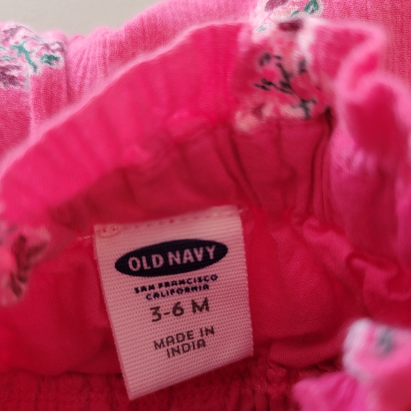 Old Navy Little Girls Pink  Floral jumper 3-6 month - Picture 6 of 8